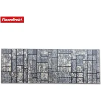 Floordirekt Teppich-Läufer nach Maß Mannheim Grau