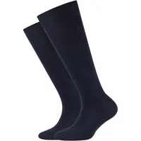 CAMANO Soft Bio-Baumwolle Kniestrümpfe Kinder, 5999 - navy 35-38