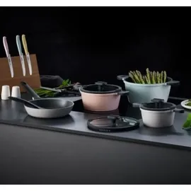 Mulex HAPPINESS TASTYLINE Topf-Set 6-tlg. 2 x Bratentopf + 2 x Fleischtopf + 2 x Stielkasserolle
