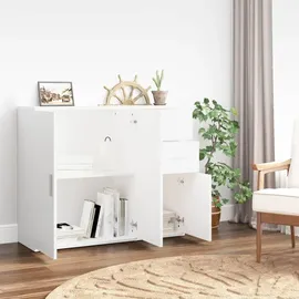 vidaXL Sideboard 91 x 75 x 29,5 cm Weiß