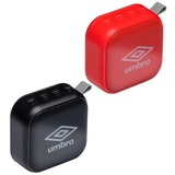 UMBRO Mini-Lautsprecher - Drahtlos - Mit Schleife - 400mAh - Schwarz/Rot