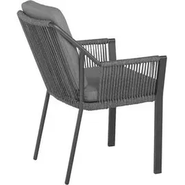 TIERRA Outdoor Gartensessel Liv 61 x 81 x 58 cm grau