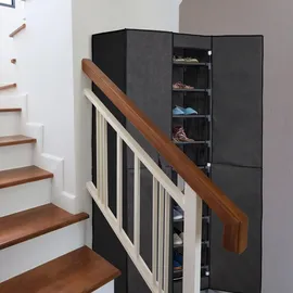 Relaxdays Schuhschrank 61 x 168 x 31,5 cm anthrazit