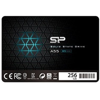 Silicon Power SSD 256GB 3D NAND A55 SLC Cache Performance Boost 2,5 Zoll SATA III 7mm (0,28") Interne SSD, Festkörper-Laufwerk