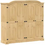 vidaXL Kleiderschrank Corona 194 x 186 x 52 cm Braun
