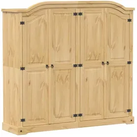 vidaXL Kleiderschrank Corona 194 x 186 x 52 cm Braun