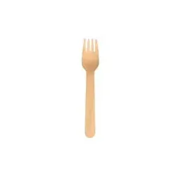 Bio Holzgabel 16,5 cm | FSC® Nachhaltig & Plastikfrei | 100 Stück