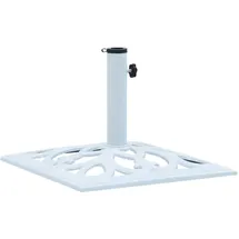 vidaXL Schirmständer Gusseisen 49 cm Weiß
