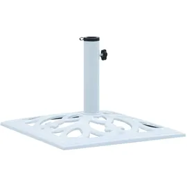 vidaXL Schirmständer Gusseisen 49 cm Weiß