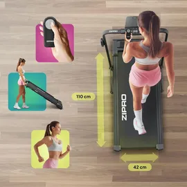 Zipro Newlite Laufband Schwarz