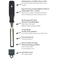 STEMMEISEN 4mm Kunstheft STUBAI