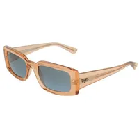 Ray Ban Ray-Ban RB4395 Unisex-Sonnenbrille Vollrand Eckig Bio-Kunststoff-Gestell, Orange