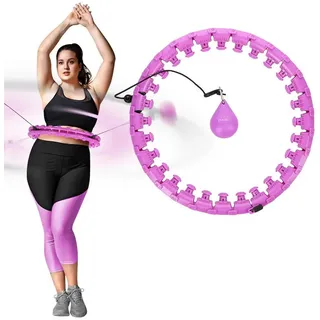 HMS Hula-hoop-reifen mit massagepunkten und schwerkraftball Übergröße hhw12 HMS weiß|violett sans taille