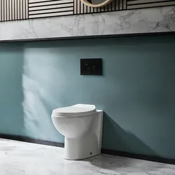 Ovale Stand Toilette inkl. Sitz mit Absenkautomatik exkl. Spülkasten - Select, von Hudson Reed