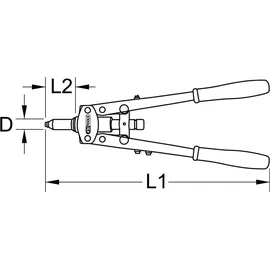 KS Tools Handnietzange, 315 mm
