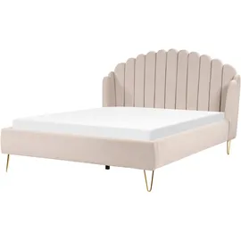 Beliani Ambillou 180 x 200 cm Hellbeige