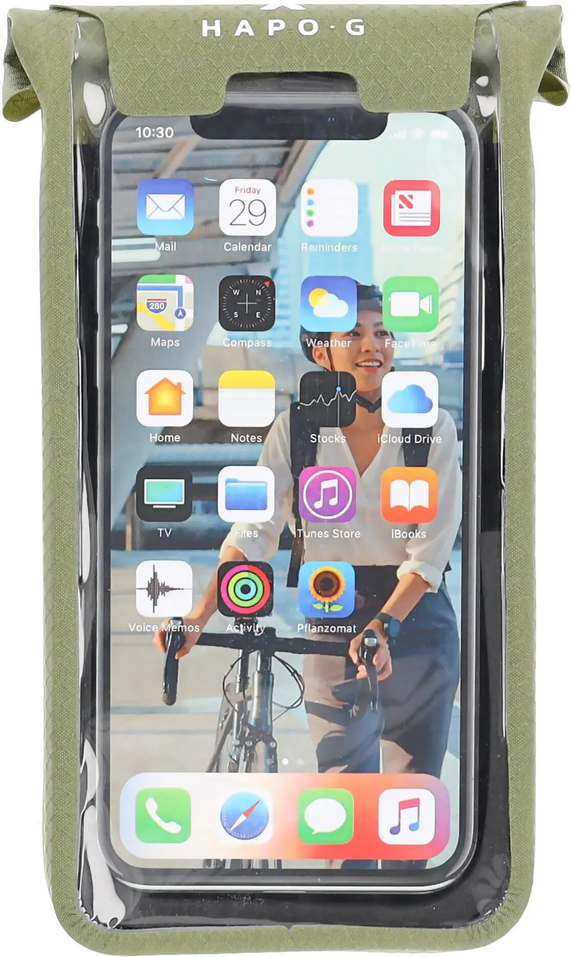 Smartphone-Tasche 100% WASSERDICHT Mehrzweckhalterung grün No Size