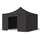 TOOLPORT Faltpavillon 4 x 4 m inkl. 4 Seitenteile Schwarz