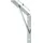 Vormann Stegkonsole Stahl L.300mm H.200mm B.30mm S.4mm silber Trgf.300kg