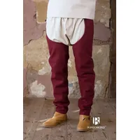 Burgschneider Wikinger-Kostüm Beinlinge Bernulf Wolle Bordeaux XXL rot XXL | XXL