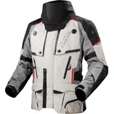 LS2 Motorradjacke Apollo wasserdichte Motorrad Textiljacke, schwarz-grau-rot, Größe 3XL