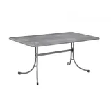 MWH Das Original MWH Gartentisch Savoy 145 x 90 cm Stahl Silber