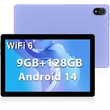 DOOGEE U10 Tablet 10 Zoll Android 14 2025, 9GB RAM + 128GB ROM (1TB TF) Kinder Tablet PC 1280 * 800 HD+ IPS Dual Camera, 5G WIFI6/ Widevine L1/ BT 5.0/ OTG/ 5060mAh/ 8+5MP/ Type C