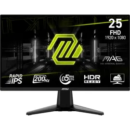 MSI MAG 255fde E20 Gaming Monitor 200 Hz 0,5ms GtG Rapid IPS Panel
