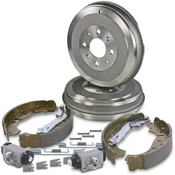 Bestprice 2x Bremstrommel+Backen+Zylinder+Zubehör für Opel