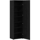vidaXL Highboard 50 x 42,5 x 185 cm Schwarz