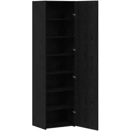 vidaXL Highboard 50 x 42,5 x 185 cm Schwarz