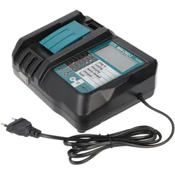 AccuCell Ladegerät mit LED-Anzeige passend für Makita 14,4 und 18V Akku BL1840 Akku BL1850, BL1860