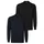 Felix Hardy Polokragenpullover Pullover mit Polo-Kragen 2er-Pack schwarz 2XL