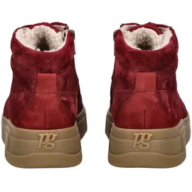 Paul Green Damen Sneaker Veloursleder rot 38