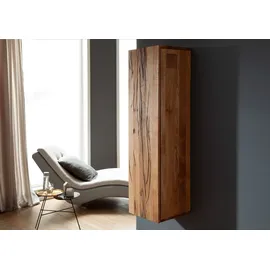 Massivmoebel24 Hängeschrank Wild-/Zerreiche 33 x 33 x 124 cm Natur Geölt