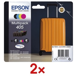 Epson 2x 4er-Pack Tintenpatronen »405« schwarz