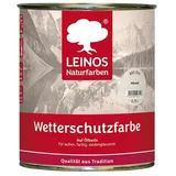 Leinos Wetterschutzfarbe auf Ölbasis 850 Rebschwarz - 0,75 l Dose