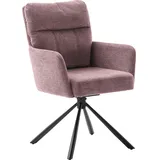 MCA Furniture Esszimmerstuhl Utica Polyester rot 2er Set
