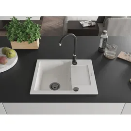 Mexen Enzo Granitspüle 576 x 465 mm Weiß
