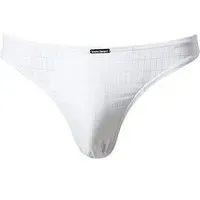 Bruno Banani Herren String weiß Mikrofaser/Funktion unifarben, weiß, NOS