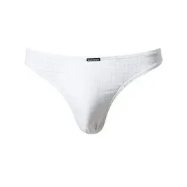 Bruno Banani Herren String weiß Mikrofaser/Funktion unifarben, weiß, NOS