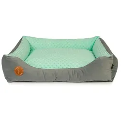 LAUREN DESIGN VELVET CEZAR lair grauer Samt + Minky Mint