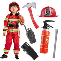 Spooktacular Creations Feuerwehr-Kostüm für Jungen, Größe S (5-7 Jahre)
