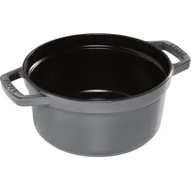 Staub Cocotte 20 cm rund graphitgrau