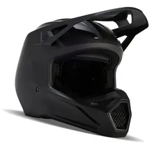Fox V1 Solid Motocross Helm, schwarz, Größe 2XL für Männer