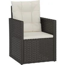 vidaXL Gartensessel 56,9 x 58,1 x 75 cm schwarz