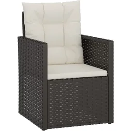 vidaXL Gartensessel 56,9 x 58,1 x 75 cm schwarz