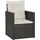 vidaXL Gartensessel 56,9 x 58,1 x 75 cm schwarz