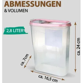BestLivings Frischhaltebox 2,8 l 4-tlg. Altrose
