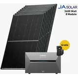 Balkonkraftwerk 3600 Watt, Bifazial Komplettset, Balkonkraftwerk, Anker 3 Pro - 0 % MwSt. (gem. § 12 Abs. 3 UStG)